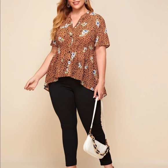 Floral & Leopard Blouse - Picture 5 of 6